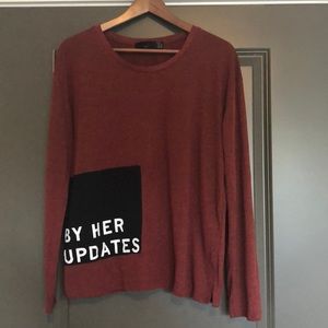 🌺 Zara Women’s Long Sleeve Shirt Size M Red